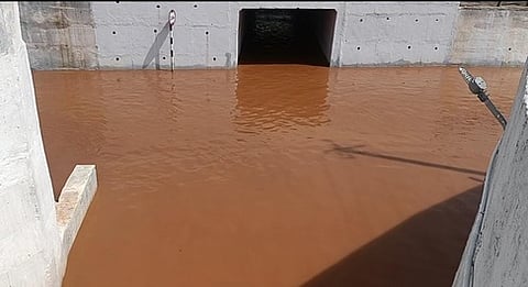 நத்தம் அருகே சுரங்கப் பாதையில் தேங்கிய மழை நீரால் போக்குவரத்து  பாதிப்பு