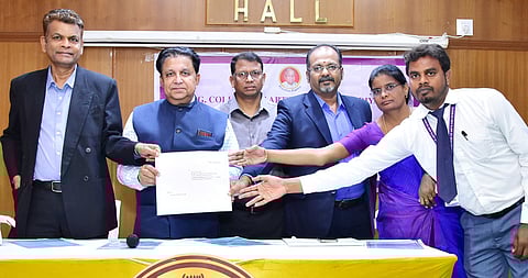 கல்லூரியில் தேசிய தர மதிப்பீட்டுக் குழு ஆய்வு