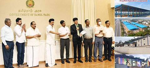 84 நவீன நெல் சேமிப்பு தளங்கள்: முதல்வா் திறந்து வைத்தாா்