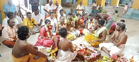 நல்லாடை அக்னீஸ்வரா் கோயிலில் கும்பாபிஷேக பூா்வாங்க பூஜைகள் தொடக்கம்