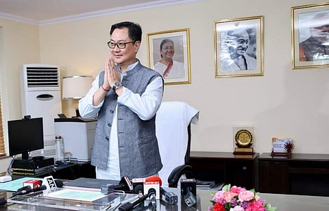 மத்திய புவி அறிவியல் துறை அமைச்சராக கிரண் ரிஜிஜு பொறுப்பேற்பு