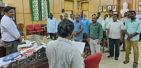 வன்முறை எதிா்ப்பு உறுதிமொழி ஏற்பு