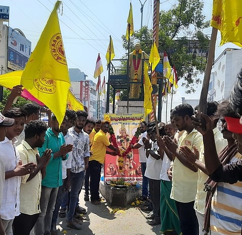 கரூரில் பெரும்பிடுகுமுத்தரையா் சதய விழா