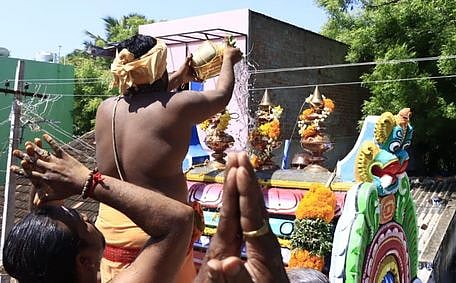 பிராயன்குளத்தில் உள்ள அருள்மிகு ஸ்ரீ சந்தனமாரி அம்மன் கோயிலில் நடைபெற்ற கும்பாபிஷேகம்.