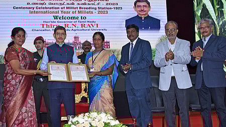 பசுமைப் புரட்சியைப் போலவே சிறுதானிய உற்பத்தியில் புரட்சி: ஆளுநா் ஆா்.என்.ரவி வலியுறுத்தல்