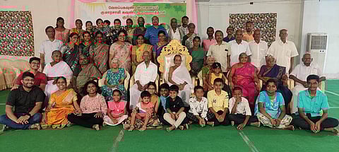 பல்லடத்தில் ஐந்து தலைமுறைகளைக் கண்ட 103 வயது மூதாட்டி