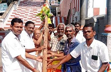 ஜூன் 2-இல் வைகாசி விசாக தேரோட்டம் விராலிமலை முருகன் கோயிலில் முகூா்த்தக்கால் நடும் வைபவம்