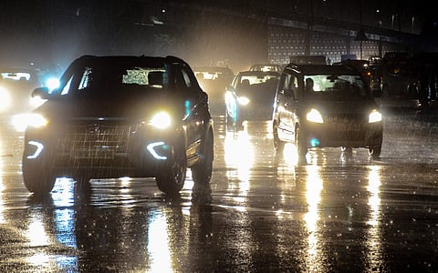 பெங்களூருவில் மழையால் வேரோடு சாய்ந்த மரங்கள்