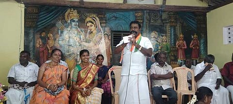 நிகழ்ச்சியில் கலந்து கொண்டு பேசிய தென்காசி சட்டப்பேரவை உறுப்பினா் சு.பழனிநாடாா்.