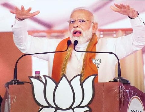 வளர்ச்சிக்கு எதிரானது காங்கிரஸ்: பிரதமர் மோடி குற்றச்சாட்டு