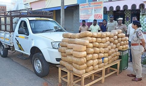 புதுகையில் 388 கிலோ கஞ்சா பறிமுதல்