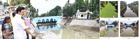 ஓடம்போக்கி ஆற்றில் தூர்வாரும் பணிகளை நேரில் ஆய்வு செய்த முதல்வர் ஸ்டாலின்