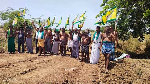 திருமருகல் அருகே விவசாயிகள் போராட்டம்