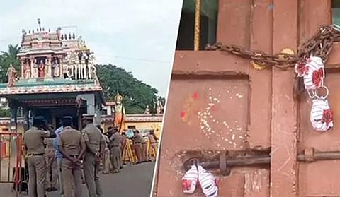 விழுப்புரம் அருகே திரௌபதி அம்மன் கோயிலுக்கு சீல் வைப்பு!