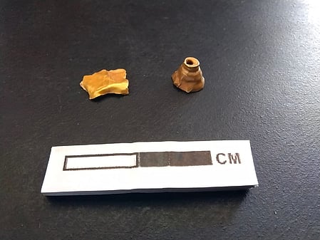 வெம்பக்கோட்டை அகழாய்வில் 2 தங்க அணிகலன்கள் கண்டெடுப்பு