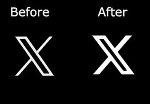 டிவிட்டரின் எக்ஸ் லோகோவில் மீண்டும் மாற்றம்!