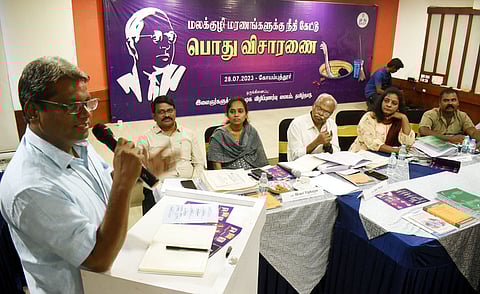 மலக்குழி மரணங்களில் நாட்டிலேயே 2 ஆவது இடத்தில் தமிழ்நாடு: பொது விசாரணை நிகழ்ச்சியில் தகவல்