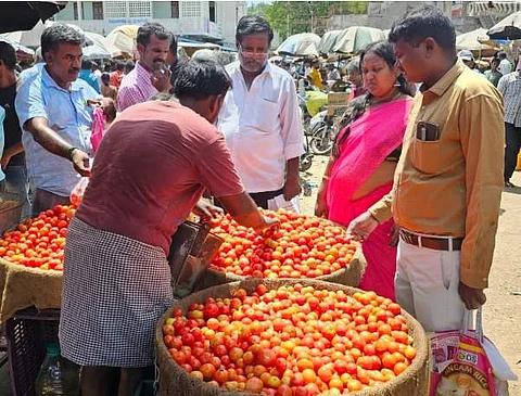 தூத்துக்குடியில் இரட்டை சதமடித்த தக்காளி விலை: பொதுமக்கள் அதிர்ச்சி