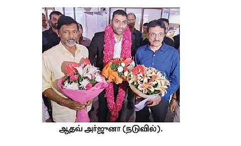 இந்திய கூடைப்பந்து சம்மேளன புதிய தலைவர் ஆதவ் அர்ஜுனா