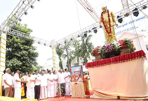 டிபிஐ வளாகத்தில் க. அன்பழகன் சிலை திறப்பு! 