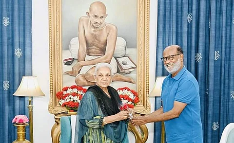 உத்தர பிரதேச ஆளுநரை சந்தித்த நடிகர் ரஜினிகாந்த்! 