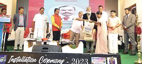 கட்டடப் பொறியாளா் சங்க நிா்வாகிகள் பதவியேற்பு விழா