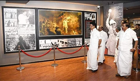கலைஞர் கோட்டத்தை பார்வையிட்ட முதல்வர் ஸ்டாலின்