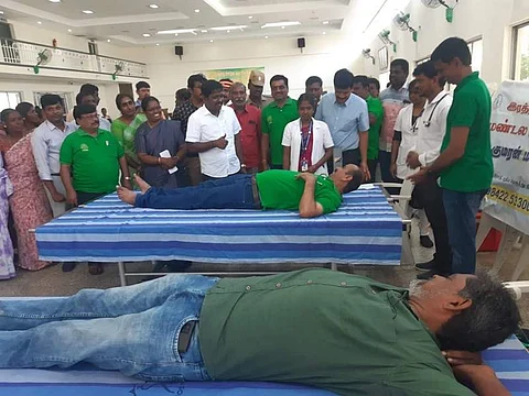 முகாமை தொடங்கி வைத்த மாவட்ட ஆட்சியர் தா .கிறிஸ்துராஜ்.