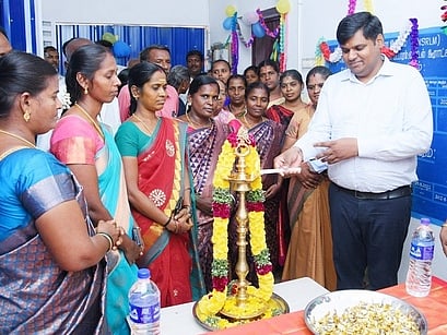 பொட்டல் ஊராட்சியில் ஆயத்த ஆடைகள் தயாரிப்பு மையம் திறப்பு