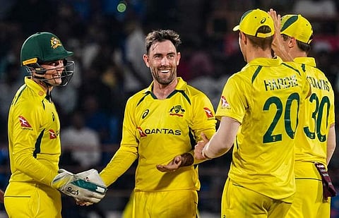 டாப் ஆர்டர்களை வீழ்த்திய மேக்ஸ்வெல்: வெற்றியுடன் முடித்த ஆஸ்திரேலியா! 