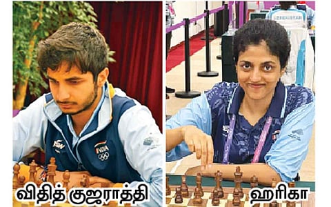 செஸ்: 2-ஆம் இடத்​தில் விதித் குஜ​ராத்தி 