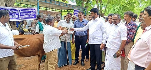 மருங்காபுரியில் கால்நடை மருத்துவ முகாம்