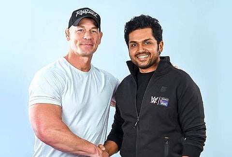 ஜான் சீனாவைச் சந்தித்த கார்த்தி!