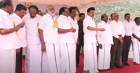 தமிழா் பண்பாட்டின் அடையாளமாக ஏறுதழுவுதலுக்கு அரங்கம்: முதல்வா் மு.க.ஸ்டாலின்