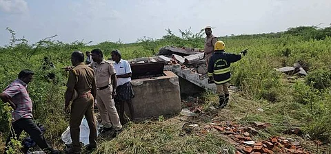 வெடி விபத்தில் தரைமட்டமான மோட்டார் அறை