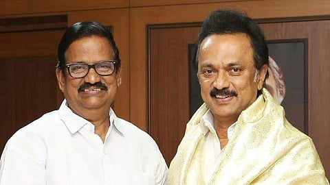 தமிழக காங். தலைவர் கே.எஸ்.அழகிரி - முதல்வர் மு.க.ஸ்டாலின்