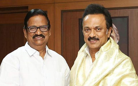 தமிழக காங். தலைவர் கே.எஸ்.அழகிரி - முதல்வர் மு.க.ஸ்டாலின்