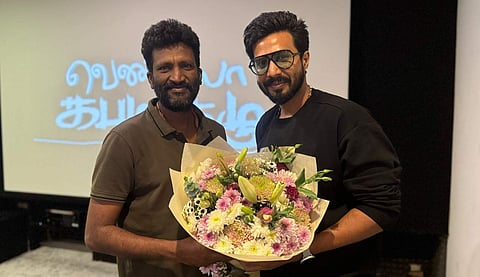 இயக்குநர் சுசீந்திரன் உடன் நடிகர் விஷ்ணு விஷால்.
