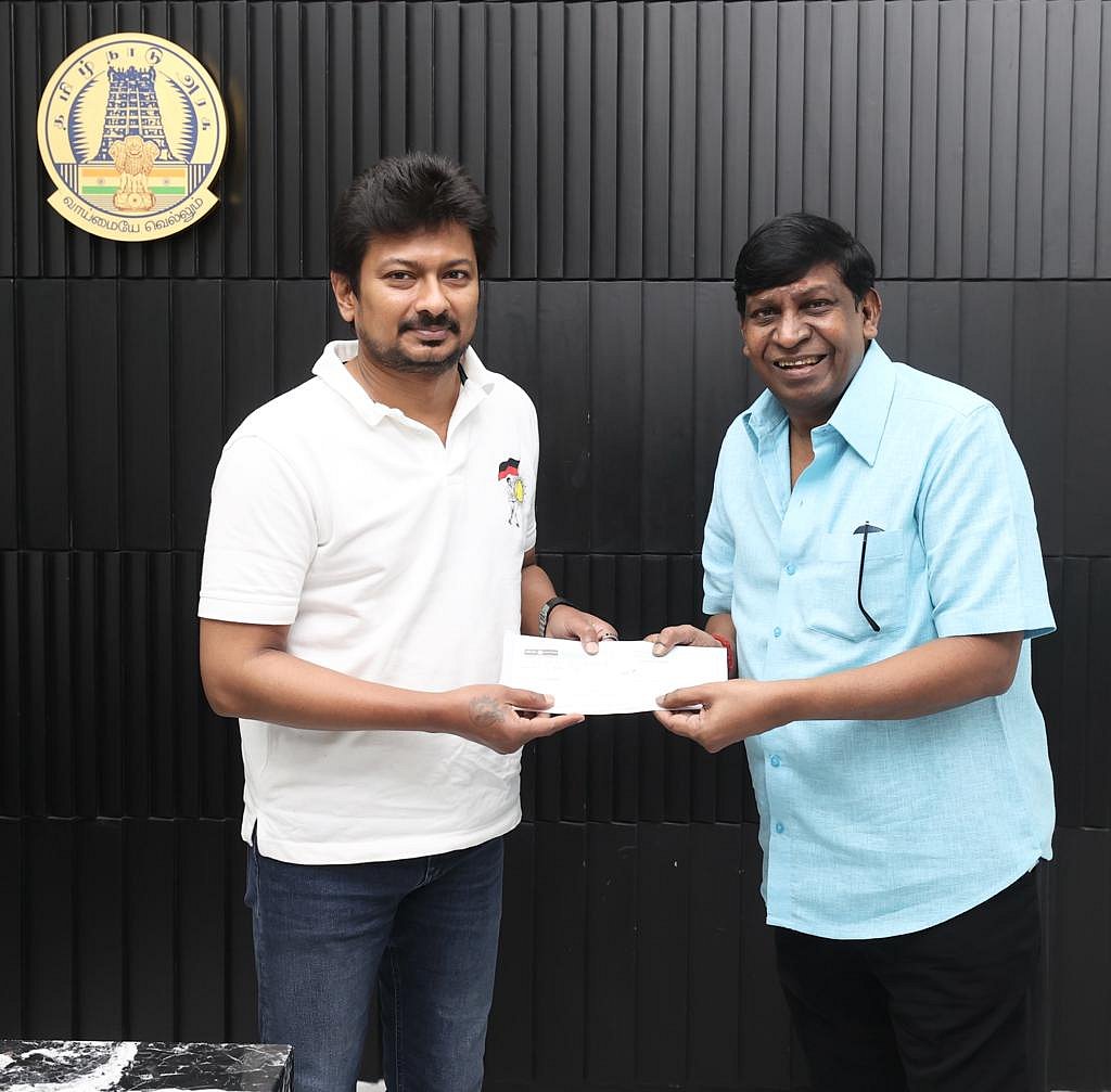 மிக்ஜம் புயல் பாதிப்பு: நடிகர் வடிவேல ரூ. 6 லட்சம் நிதியுதவி வழங்கல்