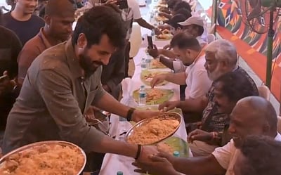 படக்குழுவினருக்கு பிரியாணி விருந்தளித்த சிவகார்த்திகேயன்!