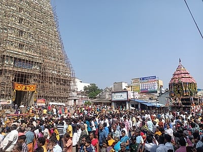 தென்காசி காசிவிஸ்வநாத சுவாமி கோயிலில் மாசித் திருவிழா தேரோட்டம்