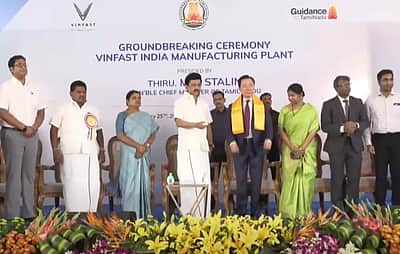 தூத்துக்குடி மின்சார கார் உற்பத்தி நிறுவனத்துக்கு முதல்வர் ஸ்டாலின் அடிக்கல்!