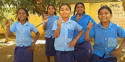 பட்டர் ஃபிளை... பட்டர் ஃபிளை...! 180 கோடி பார்வைகளை கடந்த பள்ளி சிறுமிகள் விடியோ!