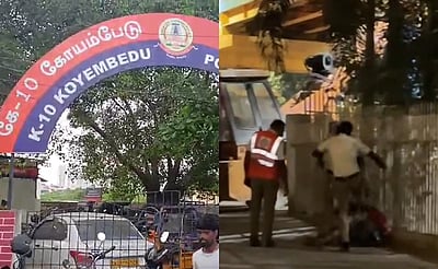 சென்னை: வாகன ஓட்டியை உதைத்த காவலர்கள் பணியிடை நீக்கம்