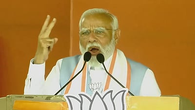 பாரத் மாதா கி ஜெய்..! வந்தே மாதரம்..! கூறி உரையை முடித்த மோடி!