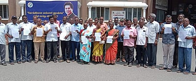 புதைக்குழி சாக்கடை சுத்திகரிப்பு நிலையம் அமைக்க எதிா்ப்பு