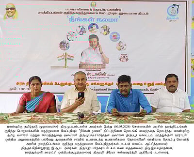 மாவட்டத்தில் ‘நீங்கள் நலமா’ திட்டம் தொடக்கம்- அமைச்சா் மு.பெ.சாமிநாதன் தொடங்கிவைத்தாா்