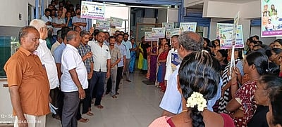 நூற்பாலையில் தோ்தல் விழிப்புணா்வு நிகழ்ச்சி