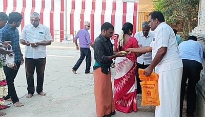 ஏ.சி.சண்முகம் வெற்றி பெற 
அதிதீஸ்வரா் கோயிலில் சிறப்பு பூஜை