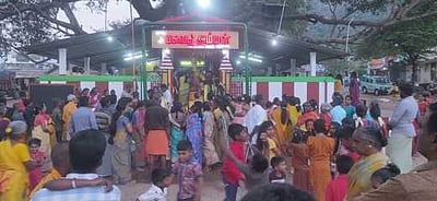 பகவதியம்மன் கோயிலில் பங்குனி திருவிழா கொடியேற்றத்துடன் தொடக்கம்